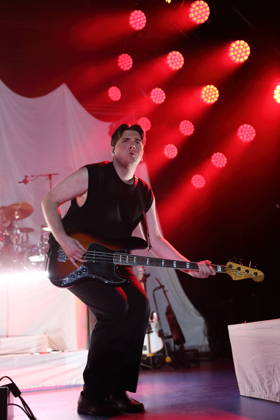 Luca Göttner of the band Giant Rooks at a concert at the Max Schmeling Halle in Berlin, October 17, 2026 Giant Rooks Concert Berlin