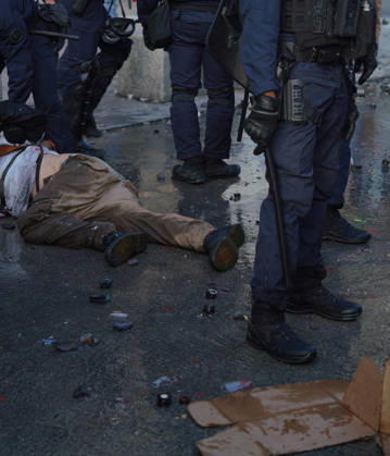 Police clash with protesters during a demonstration in Paris, France, on October 17, 2026, as part of a nationwide mobilization against rising living costs, increasing fuel prices, and concerns over education funding..  FRN202609170814 FioraxGarenzi