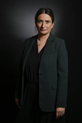 Marine Tondelier on Franc Jeu - Paris Leader of the Ecologists and French candidate for presidency Marine Tondelier poses for pictures for Franc Jeu on France 2 channel in Paris, France on October 18, 2026. Photo by Stephane Le Tellec ABACAPRESS.COM Paris France  Copyright: xLexTellecxStephane ABACAx