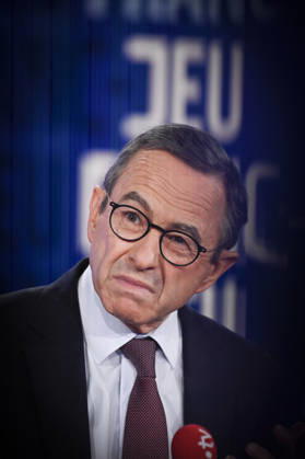 Bruno Retailleau on Franc Jeu - Paris Bruno Retailleau candidate for the 2027 presidential election poses for pictures for Franc Jeu on France 2 channel in Paris, France on October 18, 2026. Photo by Stephane Le Tellec ABACAPRESS.COM Paris France  Copyright: xLexTellecxStephane ABACAx