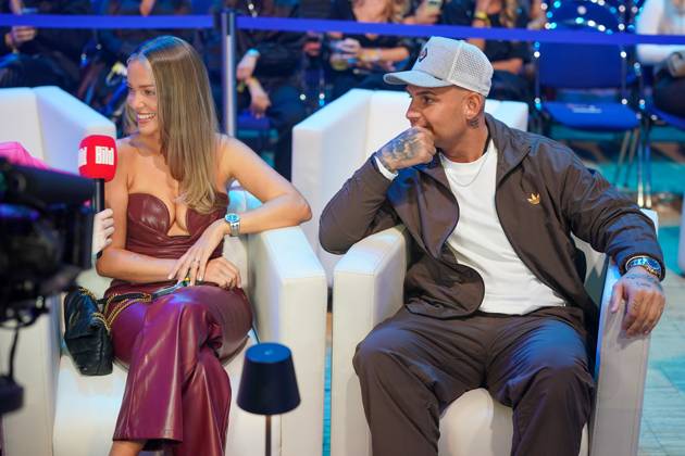 Fame Fighting 4 in Essen 2026: Pietro Lombardi and Laura Maria Rypa at the Fame Fighting 4 celebrity boxing event on October 17, 2026, at the Grugahalle in Essen, North Rhine-Westphalia