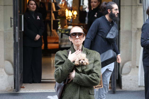 Céline Dion leaves the Royal Monceau hotel with her sons Nelson and Eddy and her dog the day after her final concert in Paris on October 19, 2026. Cyril Moreau, Bestimage. Céline Dion leaves the Royal Monceau hotel with her sons Nelson and Eddy and her dog, the day after her final concert in Paris on October 19, 2026, Paris, France  Copyright: xCYRILxMOREAUx xBESTIMAGExCYRILxMOREAUx xBESTIMAGEx