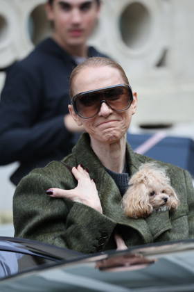 Céline Dion leaves the Royal Monceau hotel with her sons Nelson and Eddy and her dog the day after her final concert in Paris on October 19, 2026. Cyril Moreau, Bestimage. Céline Dion leaves the Royal Monceau hotel with her sons Nelson and Eddy and her dog, the day after her final concert in Paris on October 19, 2026, Paris, France  Copyright: xCYRILxMOREAUx xBESTIMAGExCYRILxMOREAUx xBESTIMAGEx
