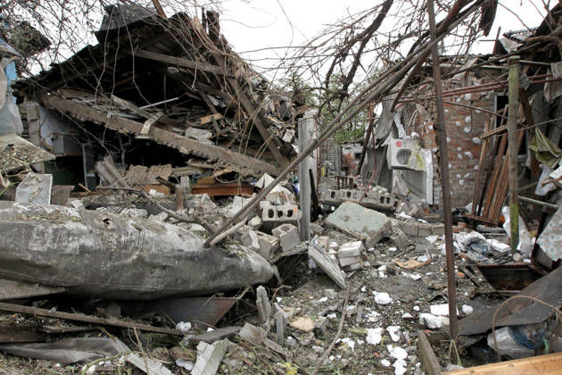 Russian troops hit Dnipro with guided bombs The premises of a house are reduced to rubble by a Russian bombardment in Dnipro, Ukraine, on October 19, 2026. On Monday morning, Russian forces launched guided aerial bombs at the eastern city, damaging private homes and infrastructure. An 84-year-old woman was hospitalised in moderate condition. Dnipro Ukraine  Copyright: xMykolaxMiakshykovx originalFilename: ukrinform-russiant261019_npJiD