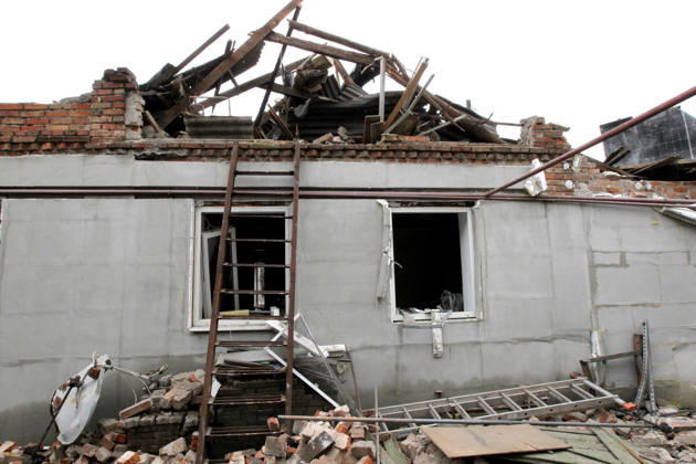 Russian troops hit Dnipro with guided bombs The premises of a house are reduced to rubble by a Russian bombardment in Dnipro, Ukraine, on October 19, 2026. On Monday morning, Russian forces launched guided aerial bombs at the eastern city, damaging private homes and infrastructure. An 84-year-old woman was hospitalised in moderate condition. Dnipro Ukraine  Copyright: xMykolaxMiakshykovx originalFilename: ukrinform-russiant261019_npsHK