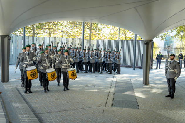 Federal President Frank-Walter Steinmeier, Accreditation of Ambassadors in Berlin, Official Residence at Spreebogen, Federal President Frank-Walter Steinmeier, Accreditation of Ambassadors, Bundeswehr Berlin, Berlin, GER