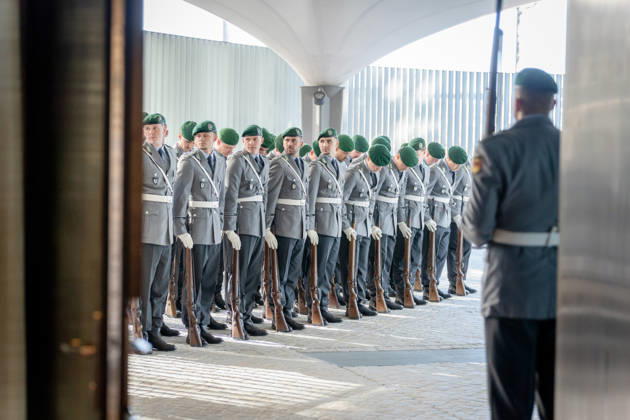 Federal President Frank-Walter Steinmeier, Accreditation of Ambassadors in Berlin, Official Residence at Spreebogen, Federal President Frank-Walter Steinmeier, Accreditation of Ambassadors, Bundeswehr Berlin, Berlin, GER