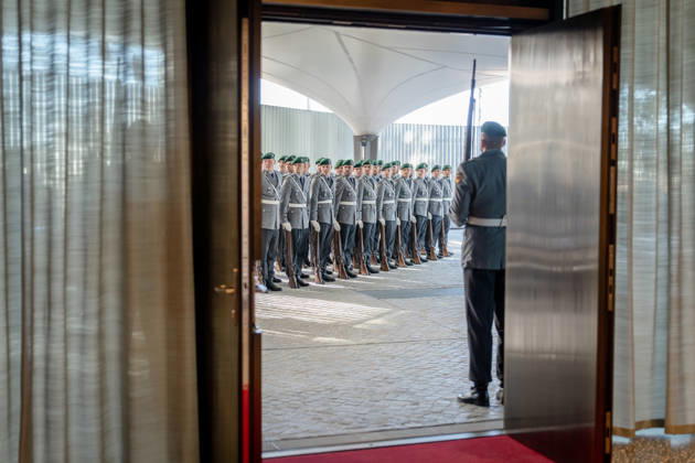 Federal President Frank-Walter Steinmeier, Accreditation of Ambassadors in Berlin, Official Residence at Spreebogen, Federal President Frank-Walter Steinmeier, Accreditation of Ambassadors, Bundeswehr Berlin, Berlin, GER