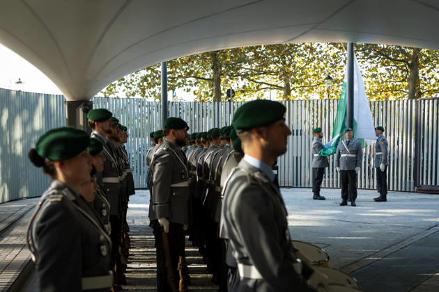 Federal President Frank-Walter Steinmeier, Accreditation of Ambassadors in Berlin, Official Residence at Spreebogen, Federal President Frank-Walter Steinmeier, Accreditation of Ambassadors, Bundeswehr Berlin, Berlin, GER