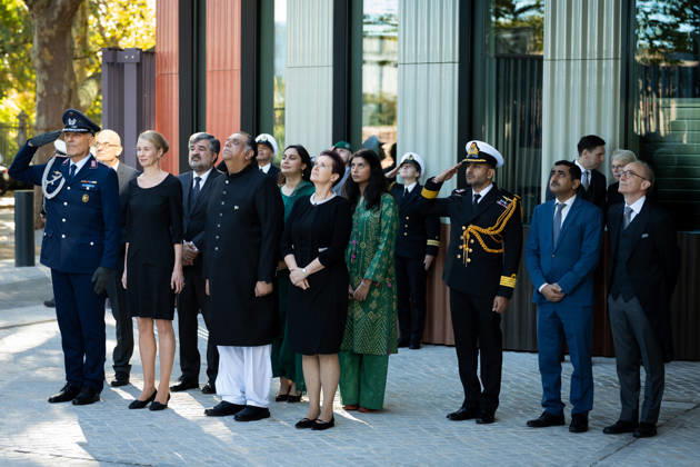 Federal President Frank-Walter Steinmeier, Accreditation of Ambassadors in Berlin, Official Residence at Spreebogen, Federal President Frank-Walter Steinmeier, Accreditation of Ambassadors, Bundeswehr, Ambassador, Pakistan, Salman Sharif, Berlin, Berlin, GER