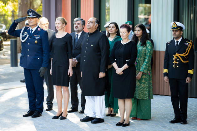 Federal President Frank-Walter Steinmeier, Accreditation of Ambassadors in Berlin, Official Residence at Spreebogen, Federal President Frank-Walter Steinmeier, Accreditation of Ambassadors, Bundeswehr, Ambassador, Pakistan, Salman Sharif, Berlin, Berlin, GER