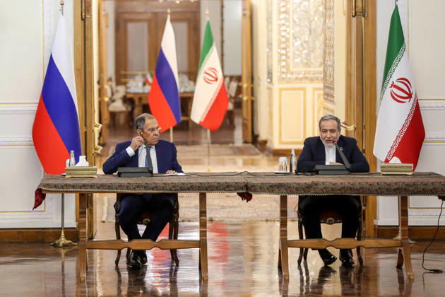 Russian Foreign Minister Sergey Lavrov meets Iranian counterpart Abbas Araghchi in Tehran TEHRAN, IRAN - OCTOBER 19: Russian Foreign Minister Sergey Lavrov and Iranian Foreign Minister Abbas Araghchi hold a joint press conference at the Ministry of Foreign Affairs building in Tehran, Iran, on October 19, 2026. Fatemeh Bahrami Anadolu Tehran Iran. Editorial use only. Please get in touch for any other usage.  Copyright: x2026xAnadoluxFatemehxBahramix