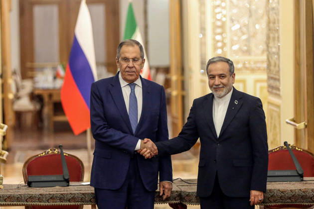 Russian Foreign Minister Sergey Lavrov meets Iranian counterpart Abbas Araghchi in Tehran TEHRAN, IRAN - OCTOBER 19: Russian Foreign Minister Sergey Lavrov and Iranian Foreign Minister Abbas Araghchi hold a joint press conference at the Ministry of Foreign Affairs building in Tehran, Iran, on October 19, 2026. Fatemeh Bahrami Anadolu Tehran Iran. Editorial use only. Please get in touch for any other usage.  Copyright: x2026xAnadoluxFatemehxBahramix