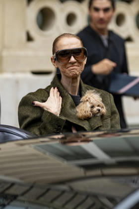 Céline Dion, accompanied by her sons Eddy and Nelson Angelil, leaves the Royal Monceau hotel for La Plenitude Arena in Paris after 16 concerts over five weeks in front of nearly 500,000 people, on October 19, 2026. Holding her dog, Madison, in her arms, the Canadian singer waved one last time to her fans gathered in front of the hotel. She will return to the Paris La Défense Arena for 10 special concerts from May 8 to 29, 2027. Pierre Perusseau Bestimage Céline Dion, accompanied by her sons Eddy and Nelson Angelil, leaves the Royal Monceau luxury hotel in Paris on October 19, 2026, following 16 concerts over five weeks performed before nearly 500,000 people. Holding her dog, Madison, in her arms, the Canadian singer waved one last time to Copyright: xPierrexPerusseaux xBestimagexPierrexPerusseaux xBestimagex