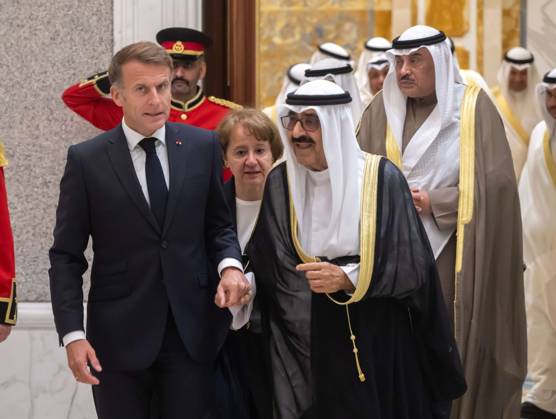French President Emmanuel Macron in Kuwait KUWAIT CITY, KUWAIT - OCTOBER 19: (----EDITORIAL USE ONLY – MANDATORY CREDIT - AMIRI DIWAN OF THE STATE OF KUWAIT HANDOUT - NO MARKETING NO ADVERTISING CAMPAIGNS - DISTRIBUTED AS A SERVICE TO CLIENTS----) French President Emmanuel Macron meets with Emir of Kuwait Sheikh Meshal Al-Ahmad Al-Jaber Al-Sabah during an official visit in Kuwait City, Kuwait on October 19, 2026. Amiri Diwan of the State of Kuwait Anadolu Kuwait City Kuwait. Editorial use only. Please get in touch for any other usage.  Copyright: x2026xAnadoluxAmirixDiwanxofxthexStatexofxKuwaitx