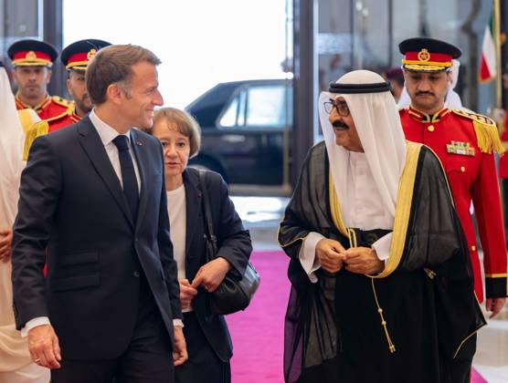 French President Emmanuel Macron in Kuwait KUWAIT CITY, KUWAIT - OCTOBER 19: (----EDITORIAL USE ONLY – MANDATORY CREDIT - AMIRI DIWAN OF THE STATE OF KUWAIT HANDOUT - NO MARKETING NO ADVERTISING CAMPAIGNS - DISTRIBUTED AS A SERVICE TO CLIENTS----) French President Emmanuel Macron meets with Emir of Kuwait Sheikh Meshal Al-Ahmad Al-Jaber Al-Sabah during an official visit in Kuwait City, Kuwait on October 19, 2026. Amiri Diwan of the State of Kuwait Anadolu Kuwait City Kuwait. Editorial use only. Please get in touch for any other usage.  Copyright: x2026xAnadoluxAmirixDiwanxofxthexStatexofxKuwaitx