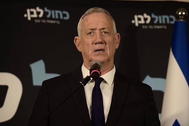 October 19, 2026, Ramat-Gan, Israel: Benny Gantz, chairman of Israel s Blue and White party, holds a press conference in Ramat Gan, Israel, October 19, 2026, during which he announces his withdrawal from the upcoming elections. Ramat-Gan Israel - ZUMAq101 20261019_zna_q101_033 Copyright: xTomerxNeubergx
