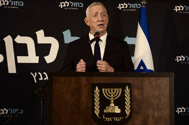 October 19, 2026, Ramat-Gan, Israel: Benny Gantz, chairman of Israel s Blue and White party, holds a press conference in Ramat Gan, Israel, October 19, 2026, during which he announces his withdrawal from the upcoming elections. Ramat-Gan Israel - ZUMAq101 20261019_zna_q101_034 Copyright: xTomerxNeubergx