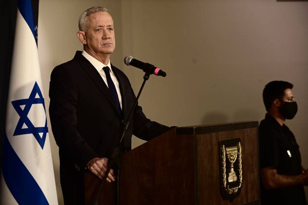 October 19, 2026, Ramat-Gan, Israel: Benny Gantz, chairman of Israel s Blue and White party, holds a press conference in Ramat Gan, Israel, October 19, 2026, during which he announces his withdrawal from the upcoming elections. Ramat-Gan Israel - ZUMAq101 20261019_zna_q101_038 Copyright: xTomerxNeubergx