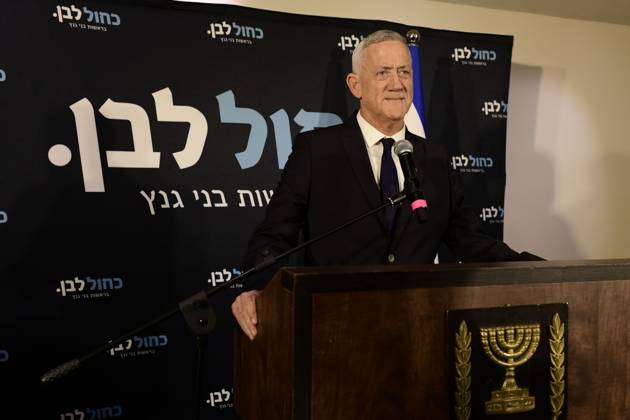 October 19, 2026, Ramat-Gan, Israel: Benny Gantz, chairman of Israel s Blue and White party, holds a press conference in Ramat Gan, Israel, October 19, 2026, during which he announces his withdrawal from the upcoming elections. Ramat-Gan Israel - ZUMAq101 20261019_zna_q101_041 Copyright: xTomerxNeubergx