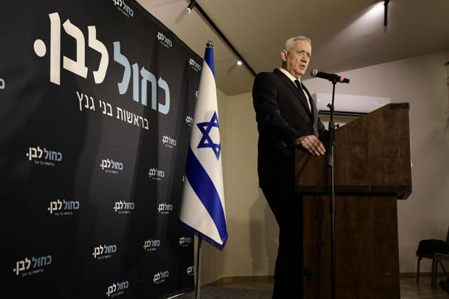 October 19, 2026, Ramat-Gan, Israel: Benny Gantz, chairman of Israel s Blue and White party, holds a press conference in Ramat Gan, Israel, October 19, 2026, during which he announces his withdrawal from the upcoming elections. Ramat-Gan Israel  - ZUMAq101 20261019_zna_q101_084 Copyright: xTomerxNeubergx