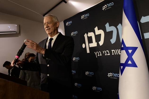 October 19, 2026, Ramat-Gan, Israel: Benny Gantz, chairman of Israel s Blue and White party, holds a press conference in Ramat Gan, Israel, October 19, 2026, during which he announces his withdrawal from the upcoming elections. Ramat-Gan Israel  - ZUMAq101 20261019_zna_q101_085 Copyright: xTomerxNeubergx