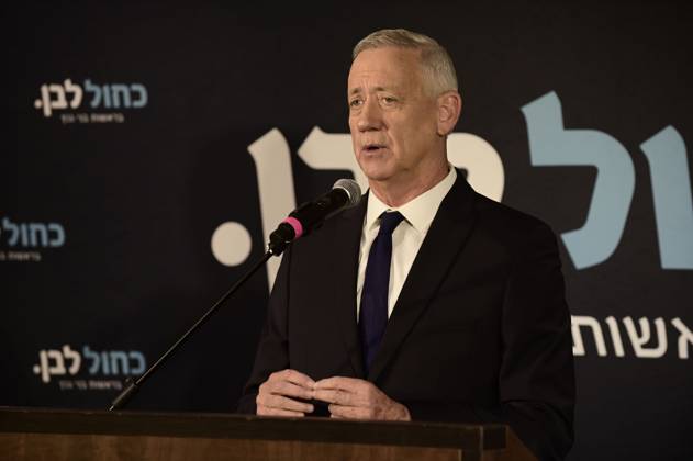 October 19, 2026, Ramat-Gan, Israel: Benny Gantz, chairman of Israel s Blue and White party, holds a press conference in Ramat Gan, Israel, October 19, 2026, during which he announces his withdrawal from the upcoming elections. Ramat-Gan Israel - ZUMAq101 20261019_zna_q101_051 Copyright: xTomerxNeubergx