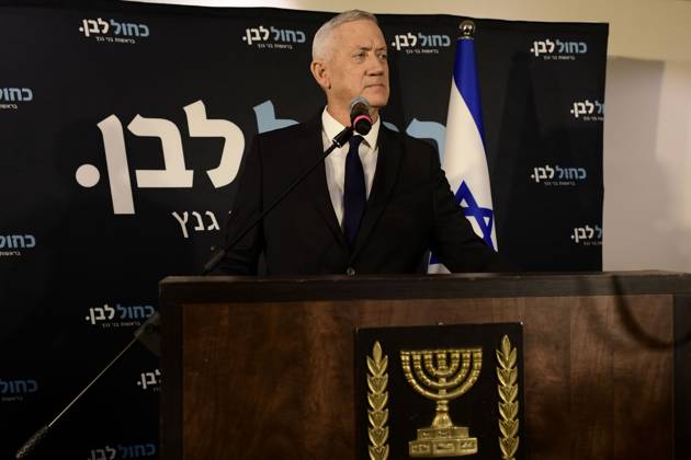 October 19, 2026, Ramat-Gan, Israel: Benny Gantz, chairman of Israel s Blue and White party, holds a press conference in Ramat Gan, Israel, October 19, 2026, during which he announces his withdrawal from the upcoming elections. Ramat-Gan Israel - ZUMAq101 20261019_zna_q101_078 Copyright: xTomerxNeubergx