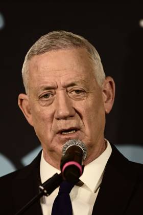 October 19, 2026, Ramat-Gan, Israel: Benny Gantz, chairman of Israel s Blue and White party, holds a press conference in Ramat Gan, Israel, October 19, 2026, during which he announces his withdrawal from the upcoming elections. Ramat-Gan Israel - ZUMAq101 20261019_zna_q101_083 Copyright: xTomerxNeubergx
