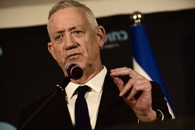October 19, 2026, Ramat-Gan, Israel: Benny Gantz, chairman of Israel s Blue and White party, holds a press conference in Ramat Gan, Israel, October 19, 2026, during which he announces his withdrawal from the upcoming elections. Ramat-Gan Israel - ZUMAq101 20261019_zna_q101_064 Copyright: xTomerxNeubergx