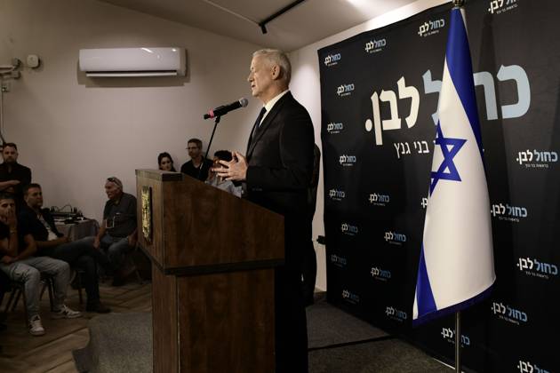 October 19, 2026, Ramat-Gan, Israel: Benny Gantz, chairman of Israel s Blue and White party, holds a press conference in Ramat Gan, Israel, October 19, 2026, during which he announces his withdrawal from the upcoming elections. Ramat-Gan Israel - ZUMAq101 20261019_zna_q101_069 Copyright: xTomerxNeubergx