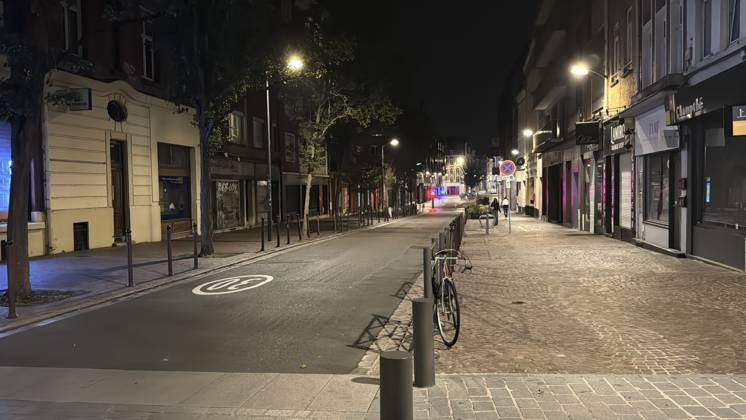 French cities impose overnight curfews following weekend demonstrations and looting LILLE, FRANCE - OCTOBER 19: A view of a street during a partial curfew imposed following violence and looting during nationwide weekend demonstrations against the rising cost of living and fuel prices in Lille, France, on October 19, 2026. French authorities have announced overnight curfews in several cities, including Paris, Lille and Lyon, from the evening of October 19 to the morning of October 20. In Lille, Douai, Wattignies and Denain, the curfew is in effect from 8 p.m. to 6 a.m. local time. According to French broadcaster BFMTV, a curfew from 10 p.m. to 6 a.m. will also be imposed around Place de la Republique and in the streets surrounding the Les Ha Copyright: x2026xAnadoluxMuratxKaradagx