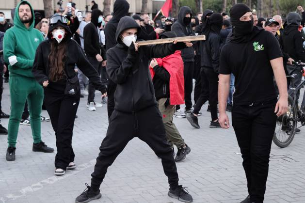 October 19, 2026, Tirana, AL: TIRANA, ALBANIA, OCTOBER 19, 2026: Demonstrators take part in student-led anti-government protests in Tirana as the mobilisation enters its seventh consecutive day. Protesters demand improved university conditions, government accountability and the resignation of Prime Minister Edi Rama. Tirana AL - ZUMAq101 20261019_zna_q101_108 Copyright: xVlasovxSulajx