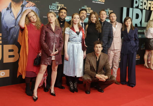 Theatrical Release: October 19, 2026 Diana Amft, Jella Haase, Elyas M. Barek, Karoline Diana Amft, Jella Haase, Elyas M. Barek, Karoline Herfurth, Bora Dagtekin, Jessica Schwarz, Florian David Fitz, Wotan Wilke Moehring, Frederick Lau, and Lena Schoemann at the world premiere of *DER PERFEKTE URLAUB* at the Mathäser Filmpalast in Munich, October 19, 2026, M Copyright: xAgenturxMatthiasxWehnertx xReinhardxZichyx
