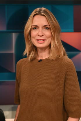 Journalist Jessy Wellmer, host of *Tagesthemen*, appeared as a guest on the ARD talk show *Hart aber Fair* to discuss the topic Teachers, Police Officers, and the Bureaucracy: Why Do We Still Need Civil Servants?