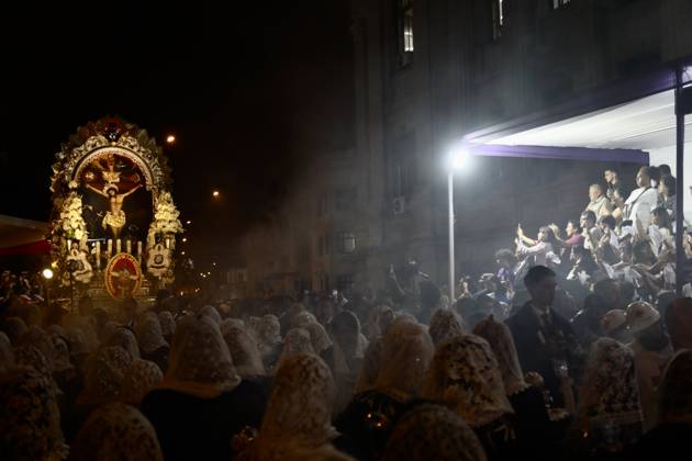 Thousands of devotees join Lord of Miracles procession in Lima LIMA, PERU - OCTOBER 19: Thousands of devotees accompany the third procession of the Lord of Miracles through the streets of downtown Lima, Peru, on October 19, 2026. Held every October, the processions draw thousands of faithful and are considered among the largest religious gatherings in Latin America. The procession includes a tribute in front of the Palace of Justice and passes through the streets of Lima’s Historic Center. Klebher Vasquez Anadolu Lima Peru. Editorial use only. Please get in touch for any other usage.  Copyright: x2026xAnadoluxKlebherxVasquezx