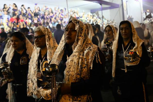 Thousands of devotees join Lord of Miracles procession in Lima LIMA, PERU - OCTOBER 19: Thousands of devotees accompany the third procession of the Lord of Miracles through the streets of downtown Lima, Peru, on October 19, 2026. Held every October, the processions draw thousands of faithful and are considered among the largest religious gatherings in Latin America. The procession includes a tribute in front of the Palace of Justice and passes through the streets of Lima’s Historic Center. Klebher Vasquez Anadolu Lima Peru. Editorial use only. Please get in touch for any other usage.  Copyright: x2026xAnadoluxKlebherxVasquezx