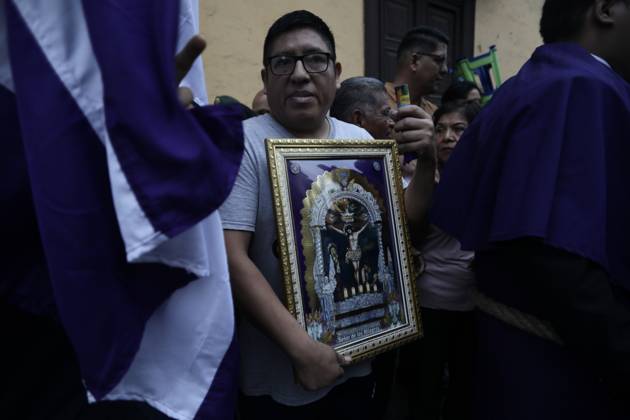 Thousands of devotees join Lord of Miracles procession in Lima LIMA, PERU - OCTOBER 19: Thousands of devotees accompany the third procession of the Lord of Miracles through the streets of downtown Lima, Peru, on October 19, 2026. Held every October, the processions draw thousands of faithful and are considered among the largest religious gatherings in Latin America. The procession includes a tribute in front of the Palace of Justice and passes through the streets of Lima’s Historic Center. Klebher Vasquez Anadolu Lima Peru. Editorial use only. Please get in touch for any other usage.  Copyright: x2026xAnadoluxKlebherxVasquezx
