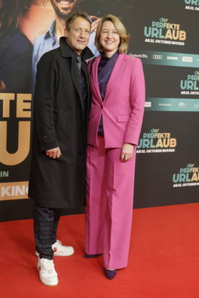 Theatrical Premiere October 19, 2026: Wotan Wilke Möhring and Anja Weisgerber at the world premiere of *DER PERFEKTE URLAUB* at the Mathäser Filmpalast in Munich, October 19, 2026, Munich, Mathäser Filmpalast, Baern D Copyright: xAgenturxMatthiasxWehnertx xReinhardxZichyx