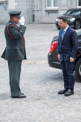 Turkey s Interior Minister Mustafa Ciftci arrives for a meeting of several Federal Minister s with a Turkish delegation, Tuesday 20 October 2026, in Brussels.  JONASxROOSENS 190367039