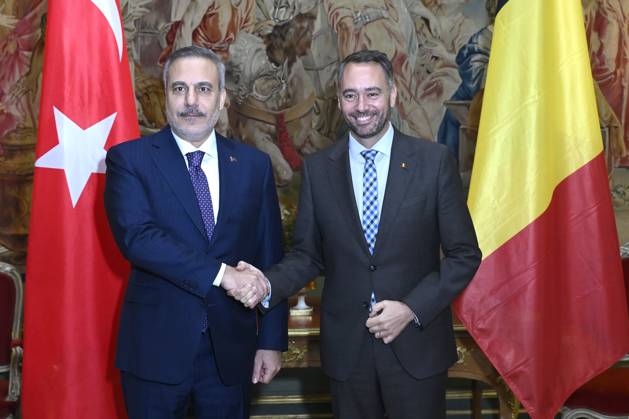 Ministerial Meeting Belgium -Turkiye BRUSSELS, BELGIUM - OCTOBER 20 : Belgium is hosting a ministerial meeting at the Egmont Palace in Brussels, bringing together seven Belgian and Turkish ministers responsible for Foreign Affairs, Justice, Security and Migration. Belgian delegation (Maxime Prévot Minister for Foreign Affairs, European Affairs and Development Cooperation) & Turkish delegation (Hakan Fidan Minister for Foreign Affairs) on October 20, 2026 in Brussels, Belgium, 20 10 2026 Brussels Belgium  Copyright: xDidierxLebrunx