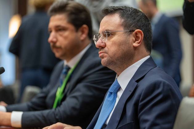 Turkey s Interior Minister Mustafa Ciftci (R) is pictured at a meeting of several Federal Minister s with a Turkish delegation, Tuesday 20 October 2026, in Brussels.  JONASxROOSENS 190376477