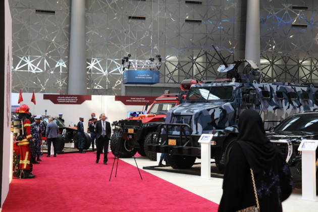 16th Homeland Security and Safety Exhibition Milipol Qatar begins in Doha DOHA, QATAR - OCTOBER 20: Visitors and exhibitors gather at the 16th International Homeland Security and Safety Exhibition (Milipol Qatar), held at the Doha Exhibition and Convention Center in Doha, Qatar, on October 20, 2026. Featuring over 270 companies from 33 countries, the event showcases innovations including unmanned aerial vehicles (UAVs), robotic systems, armored and specialized tactical vehicles, advanced surveillance cameras, cybersecurity solutions, border security hardware, and artificial intelligence-driven technologies. Ali Altunkaya Anadolu Doha Qatar. Editorial use only. Please get in touch for any other usage.  Copyright: x2026xAnadoluxAlixAltunkayax