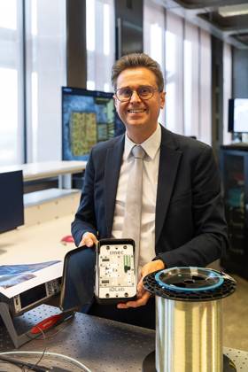 UGent professor Lieven Annemans pictured during a visit to IGent, a research building at the UGent University where scientists and companies collaborate to develop innovative technologies, on Tuesday 20 October 2026, in Gent.  JAMESxARTHURxGEKIERE 190398588