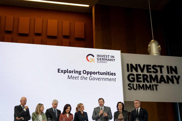 Invest in Germany Summit, Berlin, ESMT Invest in Germany Summit, Berlin, ESMT, Friedrich Merz, Federal Chancellor Katherina Reiche, Federal Minister of Economic Affairs Lars Klingbeil, Federal Minister of Finance Steffen Bilger, Federal Minister of Transportation Dorothee Bär, Federal Minister of Research Verena