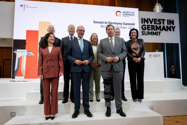 Invest in Germany Summit, Berlin, ESMT Invest in Germany Summit, Berlin, ESMT, Friedrich Merz, Federal Chancellor Katherina Reiche, Federal Minister of Economic Affairs Lars Klingbeil, Federal Minister of Finance Steffen Bilger, Federal Minister of Transportation Dorothee Bär, Federal Minister of Research Verena