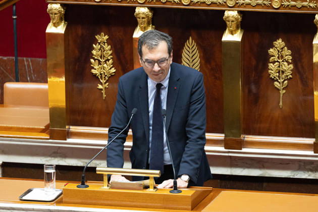 Debate on the 2027 social security budget - Paris French Minister of Labour and Solidarities Jean-Pierre Farandou addresses the National Assembly, French Parliament lower house, during the opening debate session on the 2027 social security budget (PLFSS), in Paris on October 20, 2026. Photo by Raphael Lafargue ABACAPRESS.COM Paris France  Copyright: xLafarguexRaphael ABACAx
