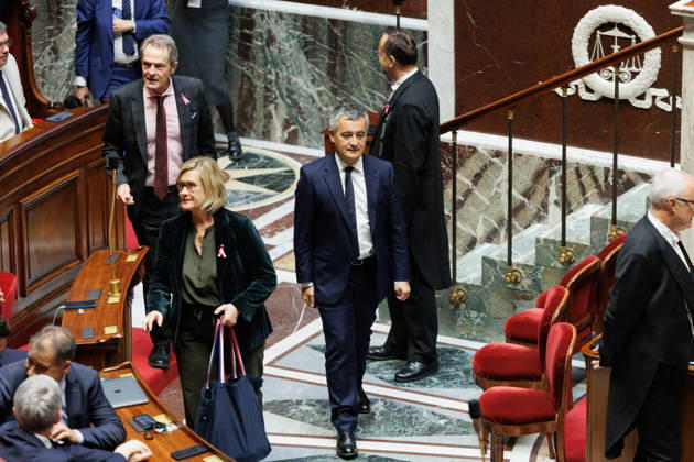 October 20, 2026: GÃ rald Darmanin, Minister of Justice of France during a question and answer session with the government at the National Assembly in Paris, on October 20, 2026. - ZUMAs287 20261020_zip_s287_043 Copyright: xSadakxSouicix