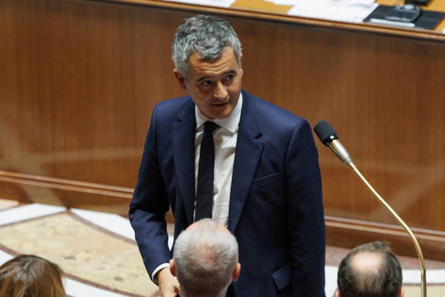 October 20, 2026: GÃ rald Darmanin, Minister of Justice of France during a question and answer session with the government at the National Assembly in Paris, on October 20, 2026. - ZUMAs287 20261020_zip_s287_044 Copyright: xSadakxSouicix
