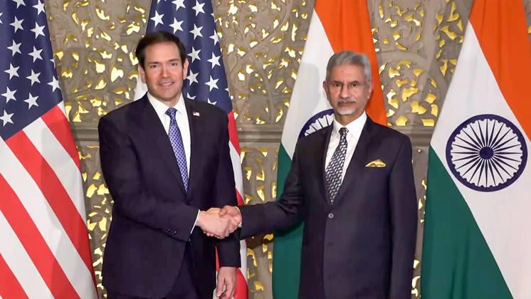 RECORD DATE NOT STATED EAM S. Jaishankar meets US Secretary of State, Marco Rubio Mumbai, Oct 20 (ANI): External Affairs Minister S. Jaishankar meets US Secretary of State, Marco Rubio, in Mumbai on Tuesday. (ANI Video Grab) Mumbai Maharashtra India Copyright: xANIx ANI_20261020232